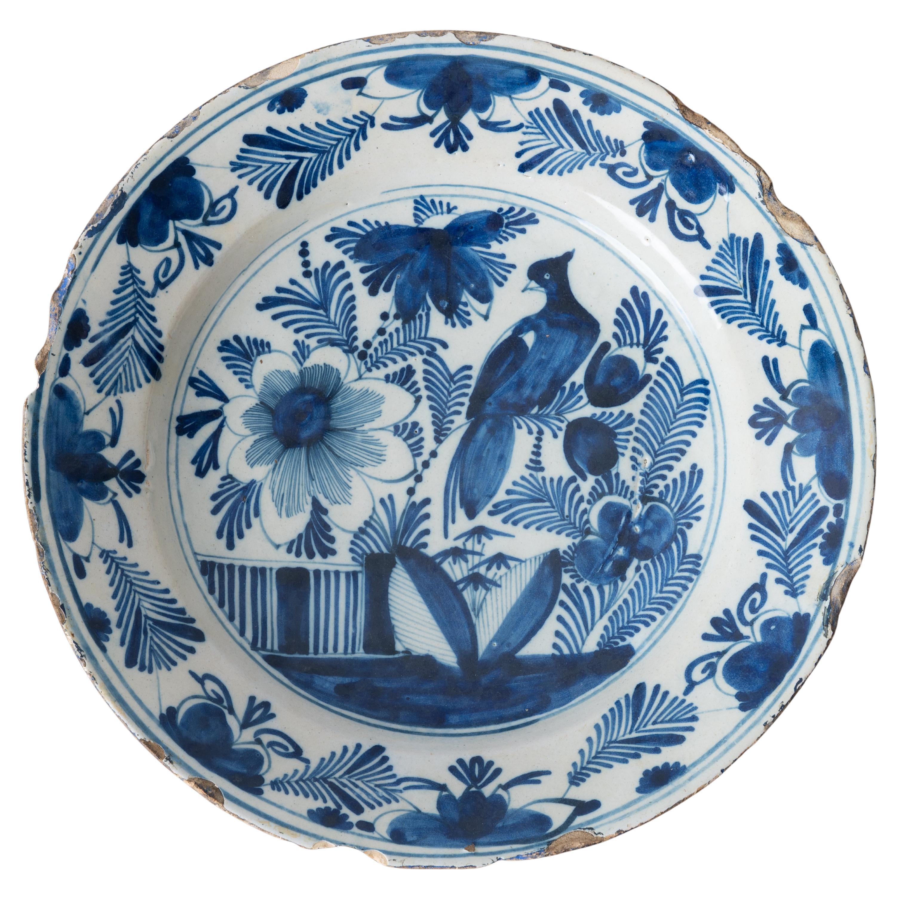 Delft Charger, 18th Century For Sale