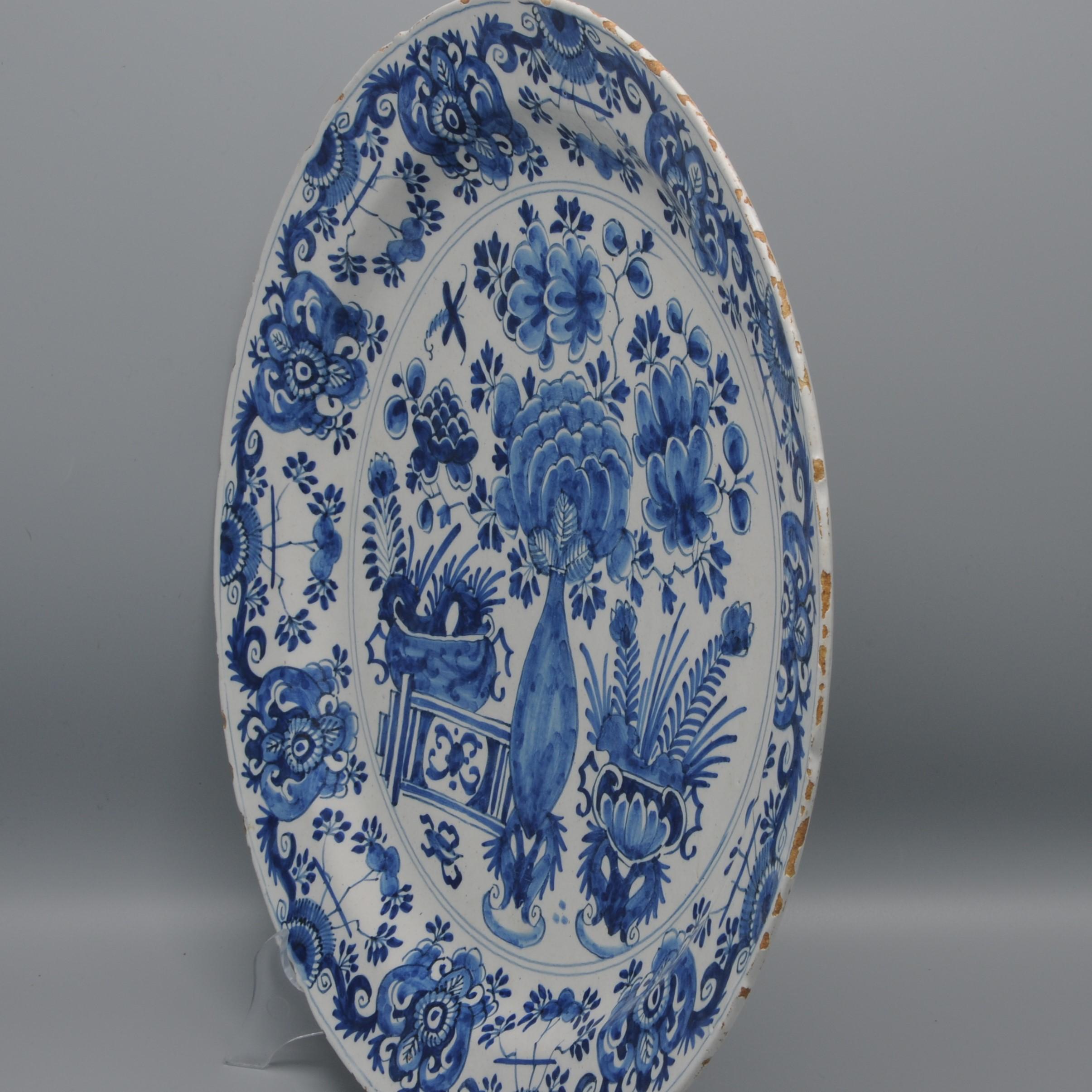 Delft - Cargador con decoración chinoiserie, S. XVIII Loza de barro en venta