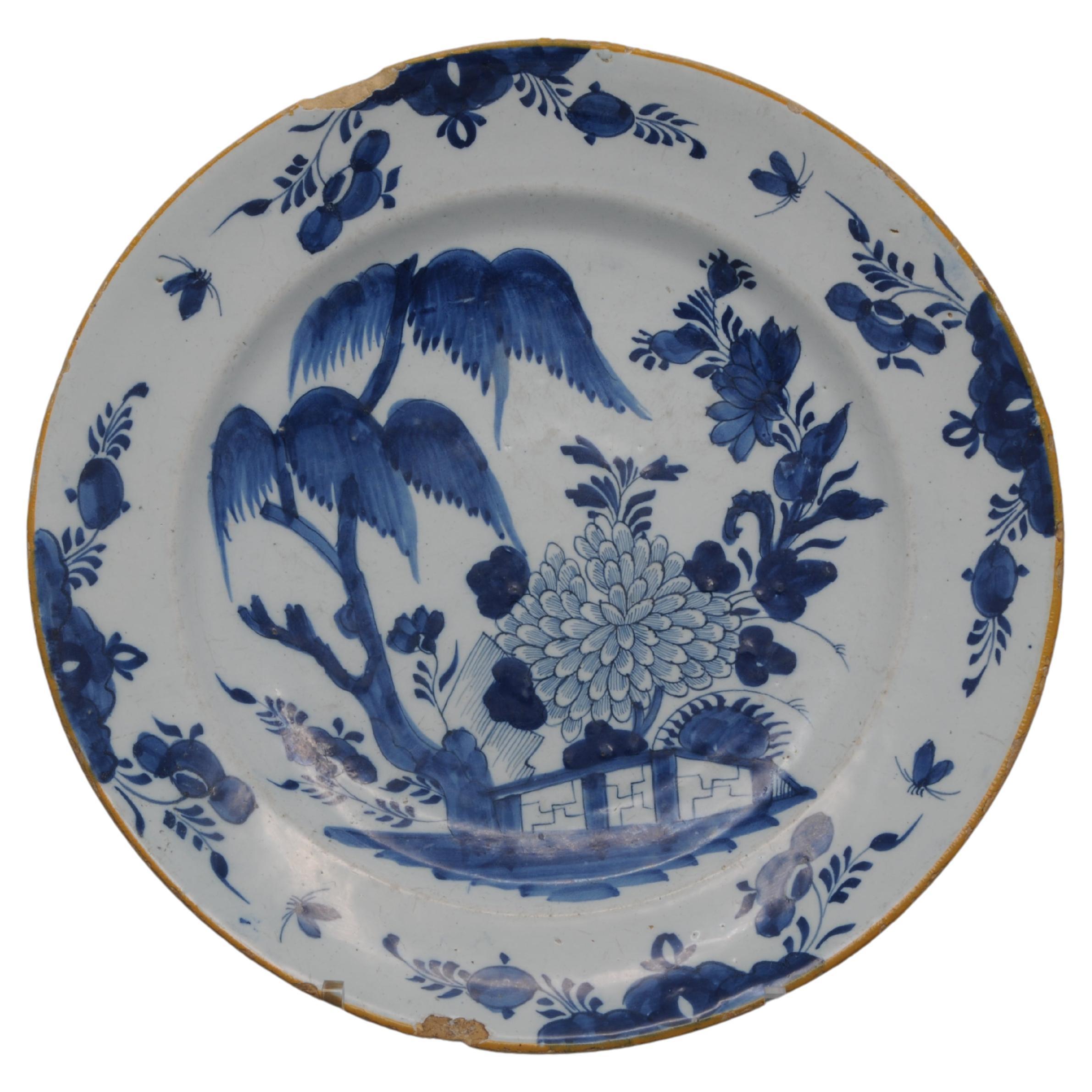 Delft - Cargador estilo Chinoiserie de De Claauw, mediados del siglo XVIII