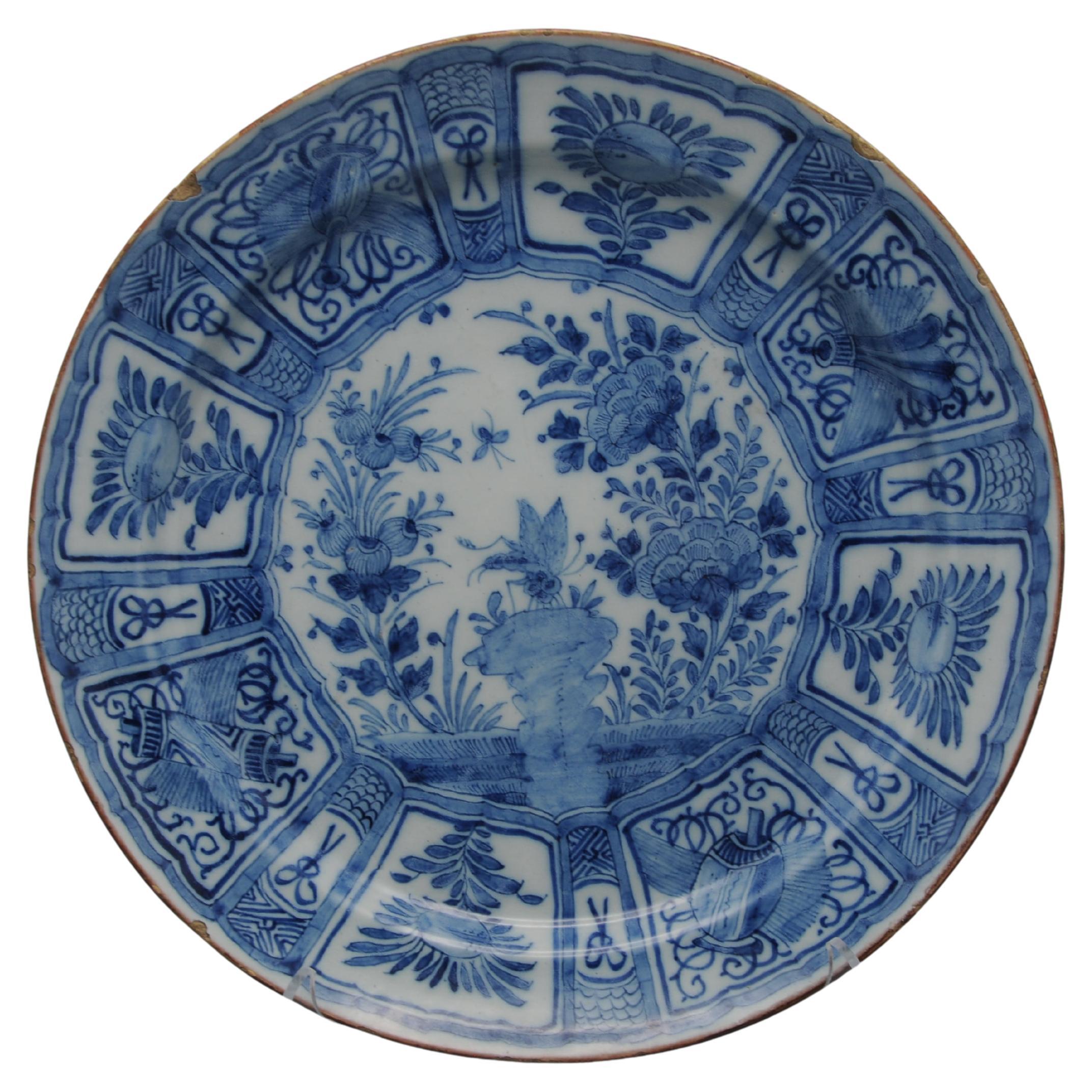Delft "De Metaale Pot" - Wanli Libelle Ladegerät, Cornelis Koppens, 18. Jahrhundert im Angebot