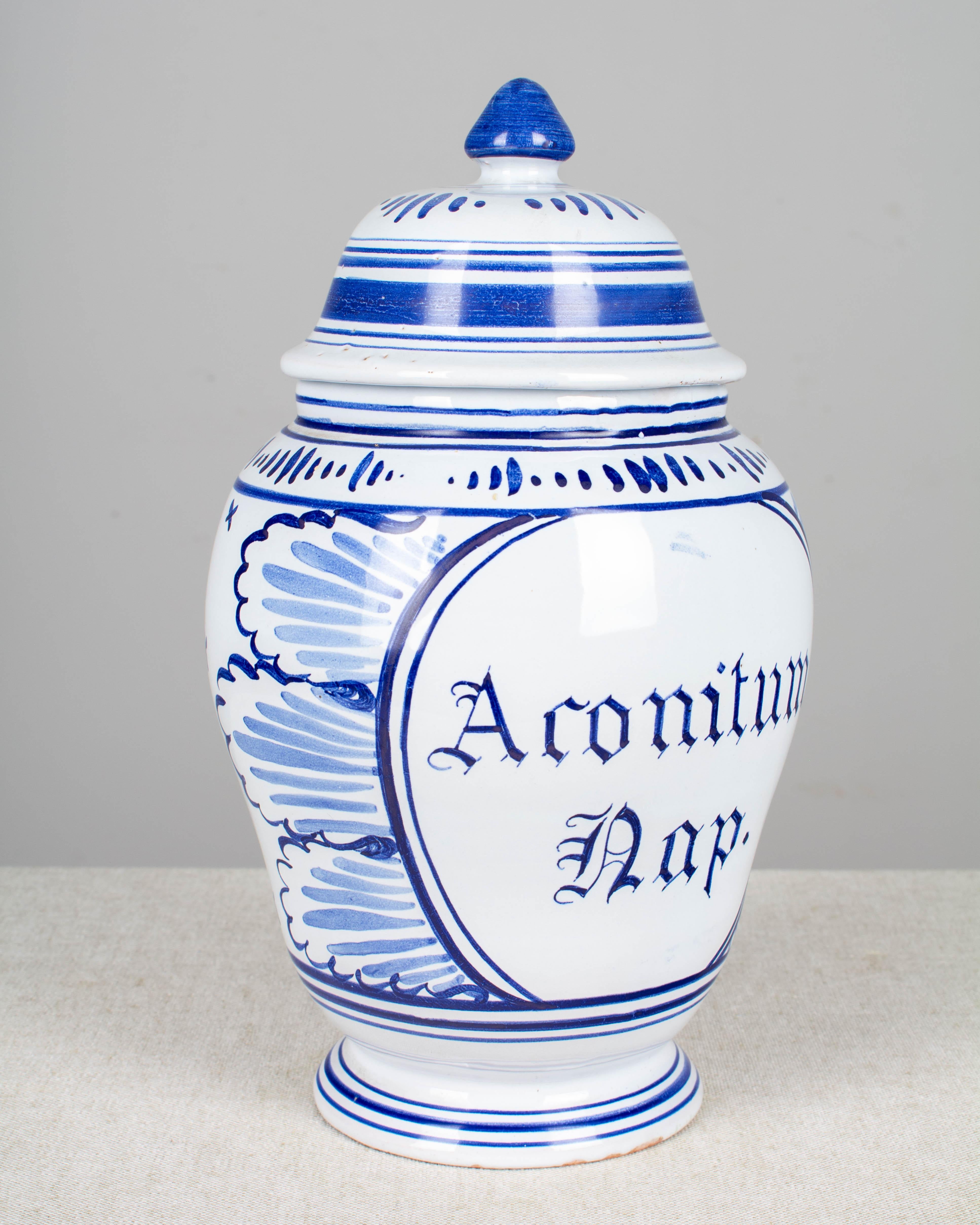 Delft Faience Apothecary Jar For Sale 1