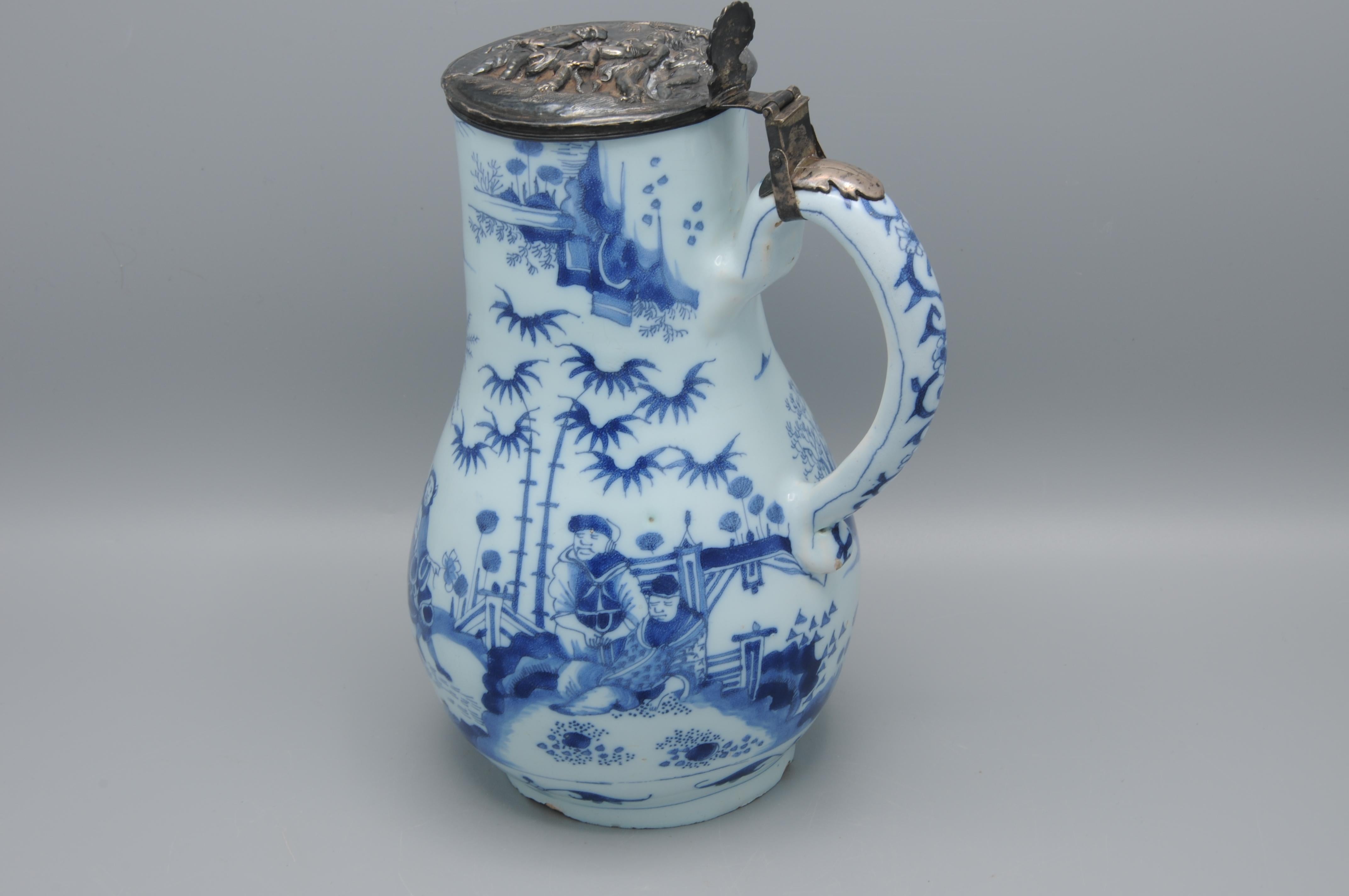 Barocco Delft - Brocca in Delft blu con decoro 