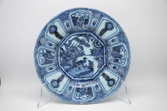 Delft - 'Kraak' Wanli style charger, late 17th century