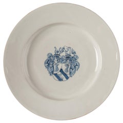 Delft, Large Blue and White Armorial Charger, 1650-1680