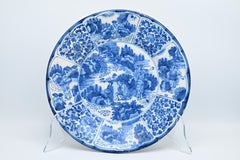 Delft or Hanau- Wanli style dish, late 17th century