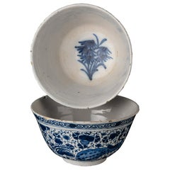 Delft, Pair of Blue and White Bowls, Delft, 1700-1720