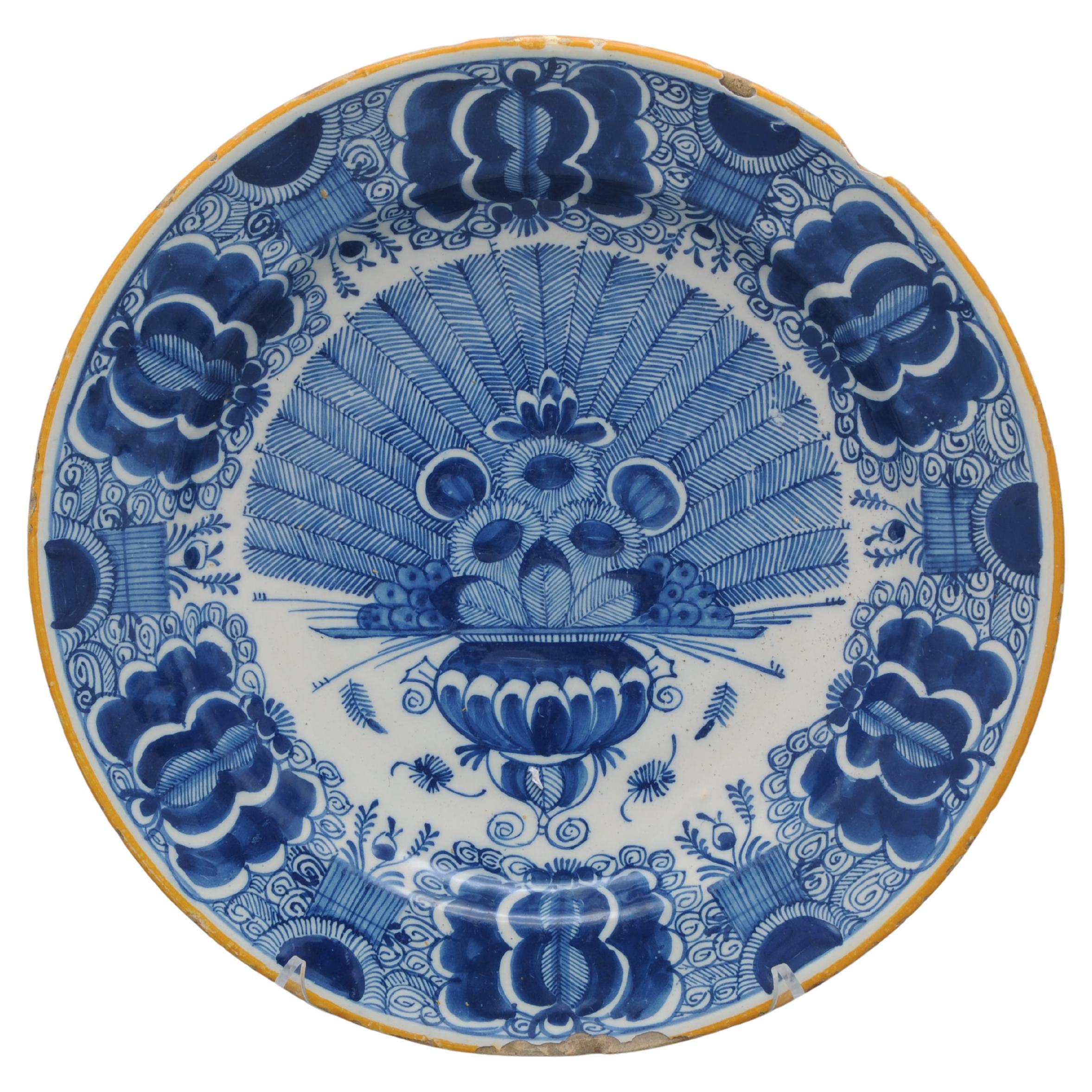 Grand chargeur Pauwenstaart de Delft, De Claauw, 18ème siècle