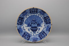 Delft 'Peacock' plate by 'De Claauw' - second half 18th century