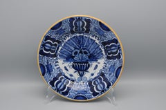 Delft 'Peacock' plate by 'De Claauw' - second half 18th century