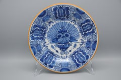 Delft 'Peacock' plate by 'QM' - second half 18th century