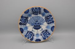 Delft 'Peacock' plate by Quirinus Mesch - second half 18th century