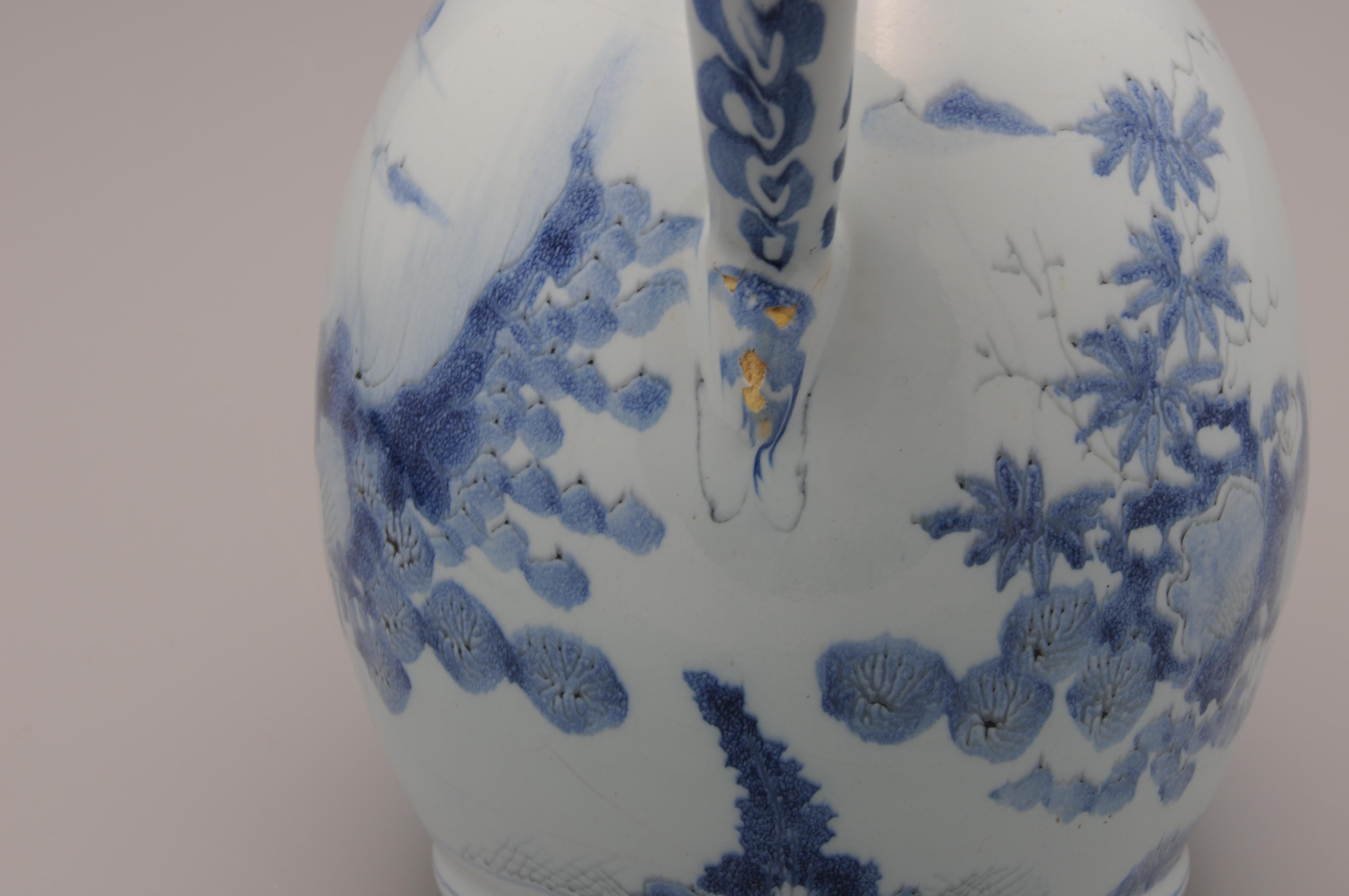 Delft Pitcher 'Chinoiserie' decor, late 17th century For Sale 6