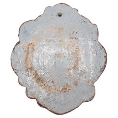 Delft - Placa en forma de cartela policromada con escena bíblica, mediados del siglo XVIII