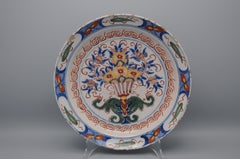 Delft polychrome charger - mid 18th century