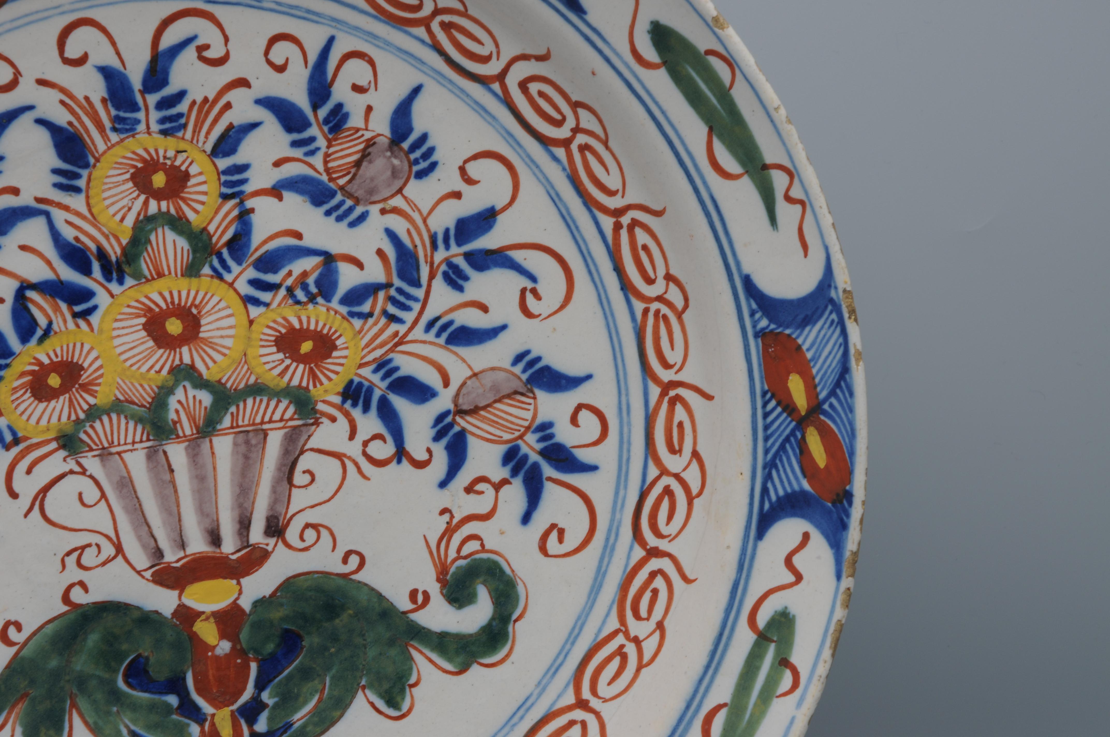 Cargador policromado de Delft - mediados del siglo XVIII en venta 1