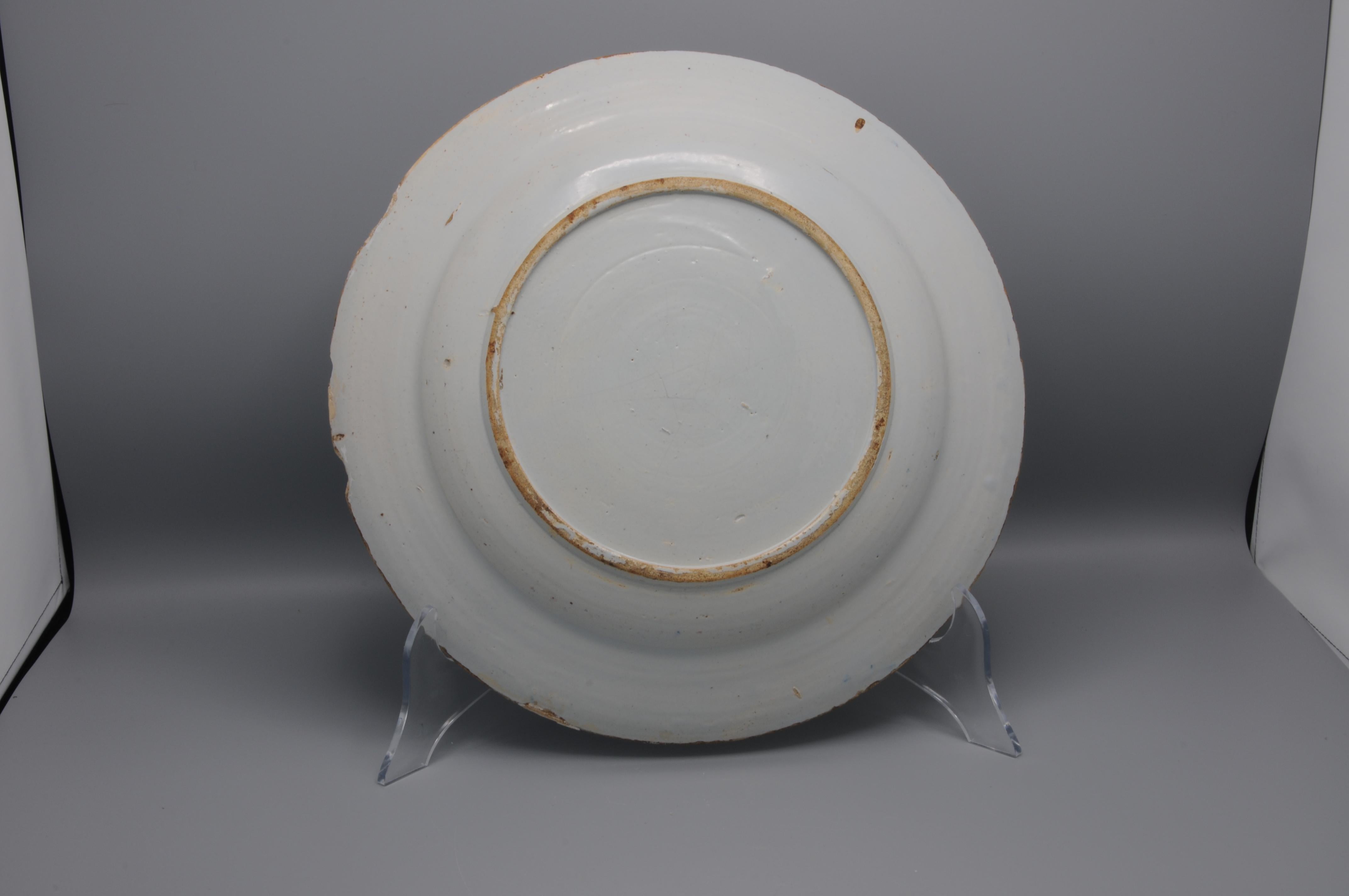 Delft - Polychrome Chinoiserie Charger, 18th century 2