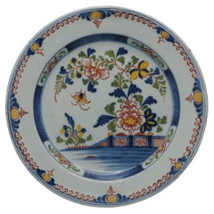 Antique Delft - Polychrome Chinoiserie Charger