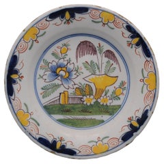 Plato policromado de Delft "boerendelfts" - principios del siglo XIX