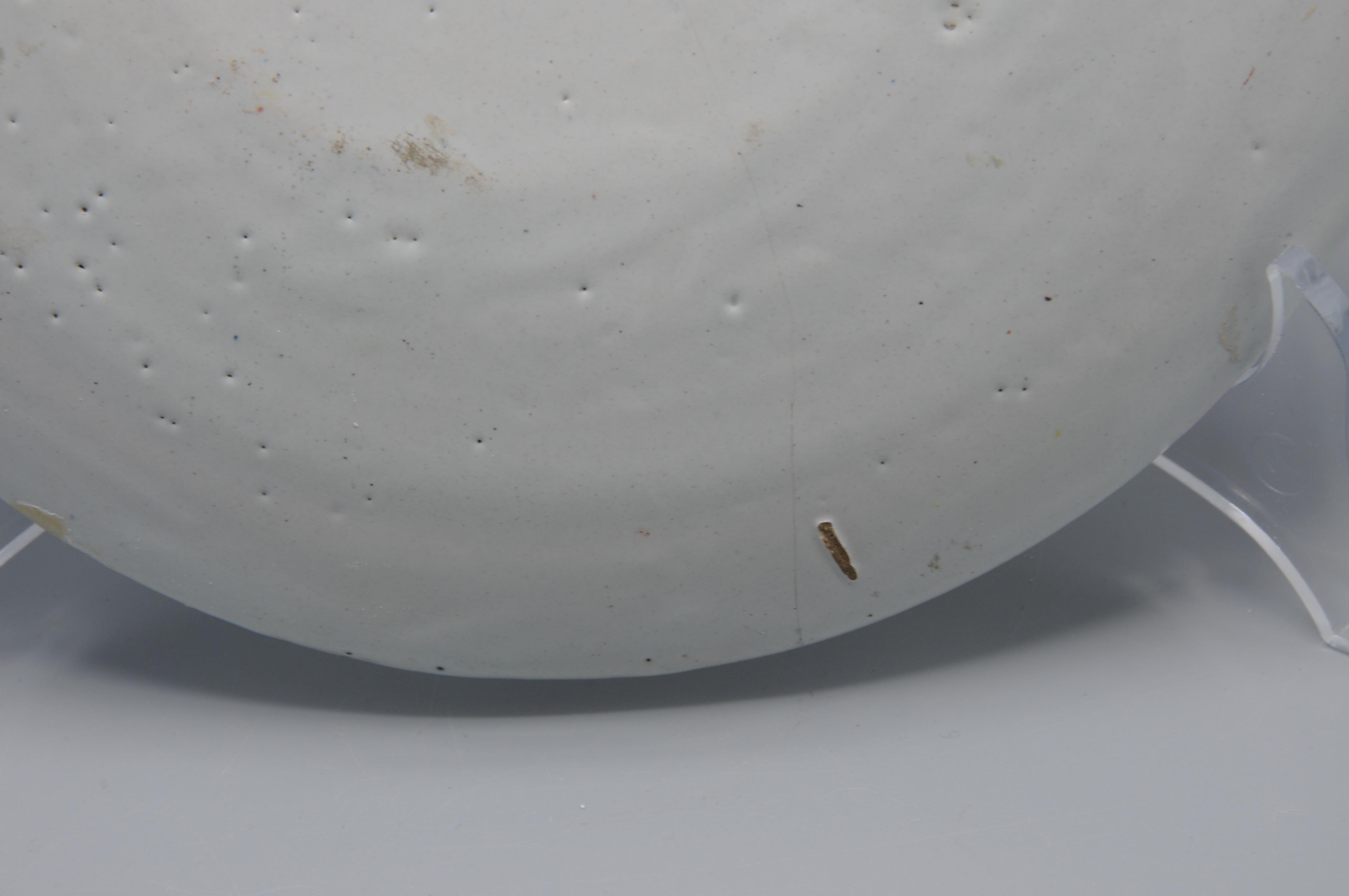 Delft polychrome plate 'lightning decor' - first half 18th century en vente 7