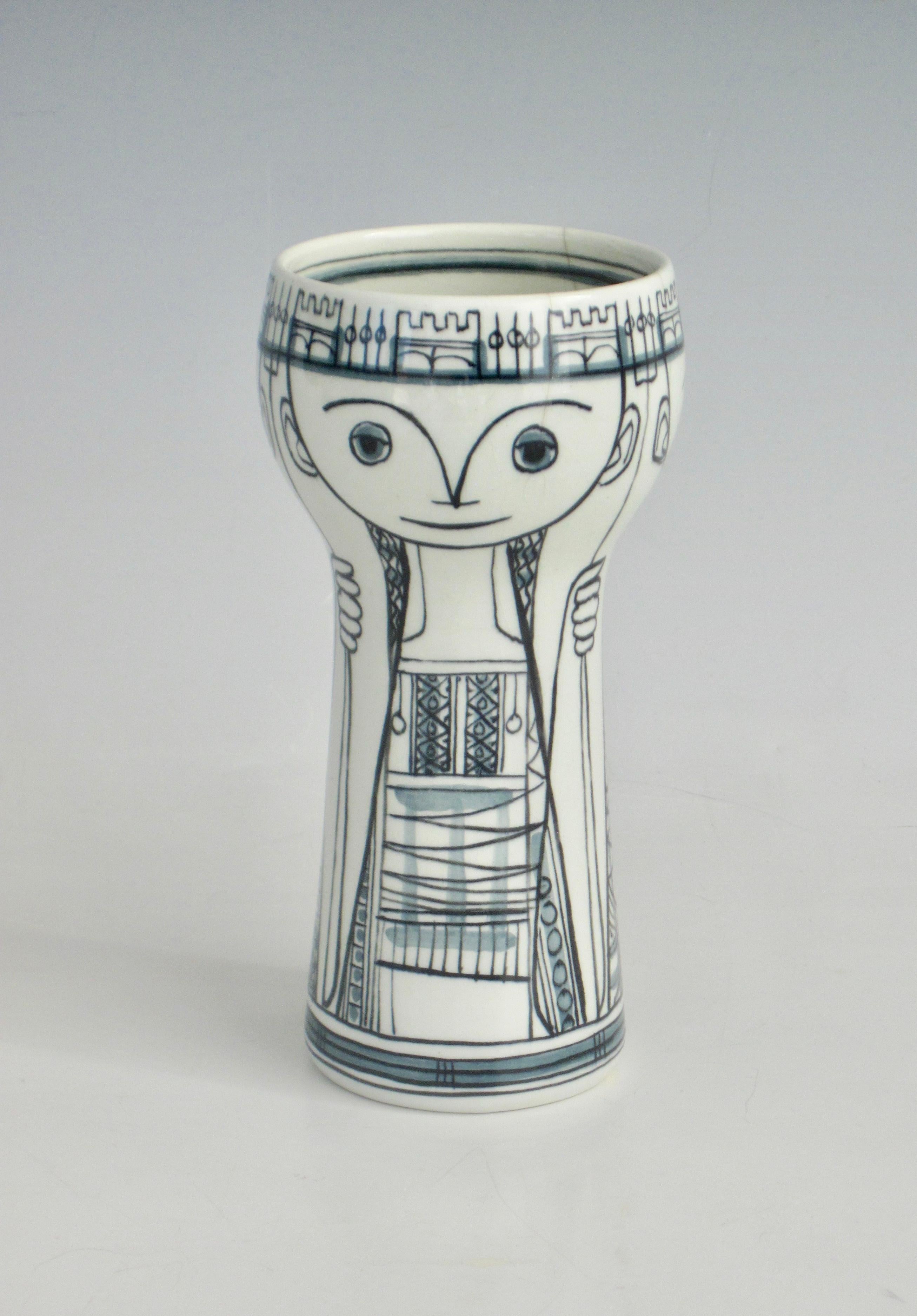 Delft Sandelfo Serie Petite Vase von Herman Sanders (Niederländisch)