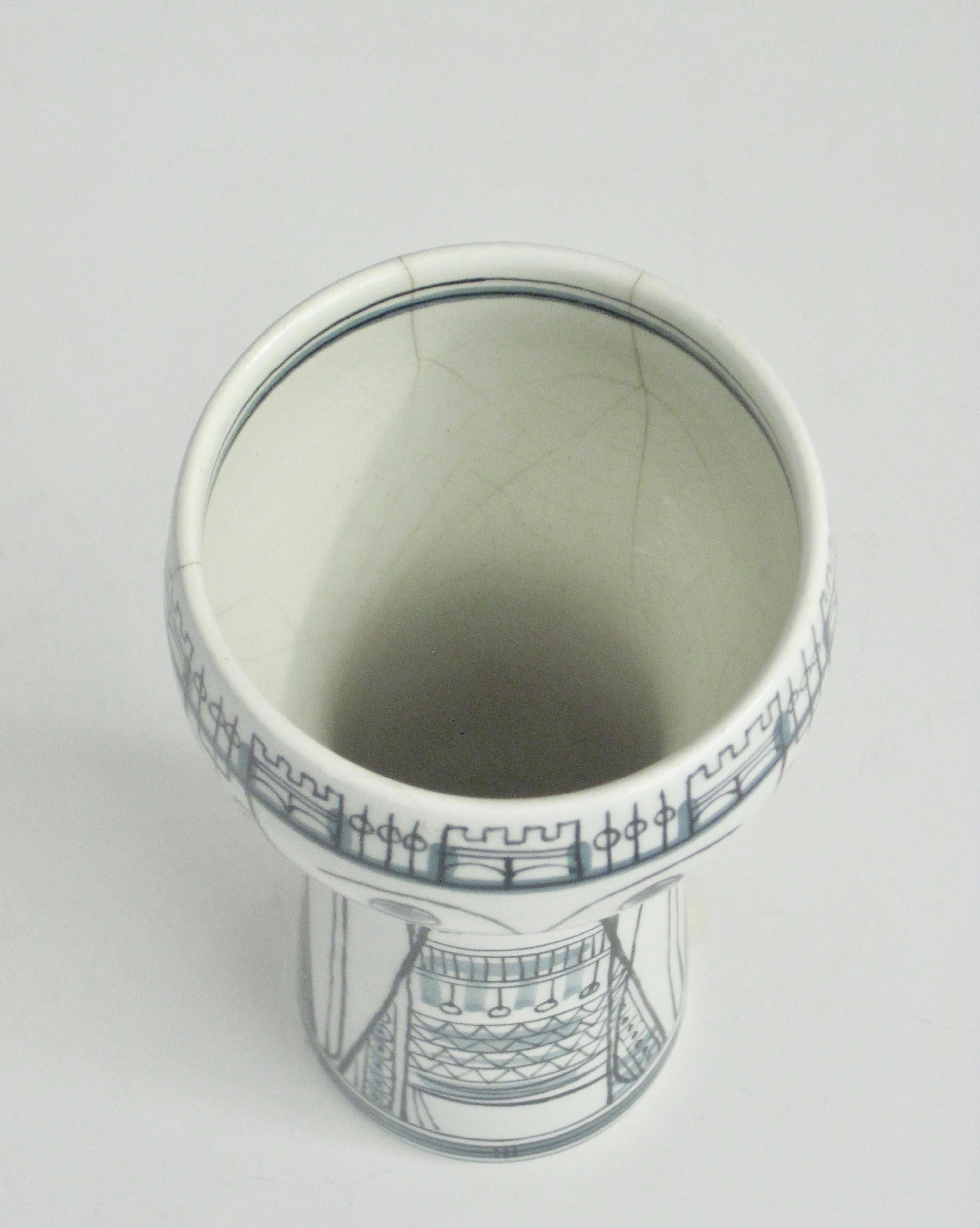 Delft Sandelfo Serie Petite Vase von Herman Sanders 1