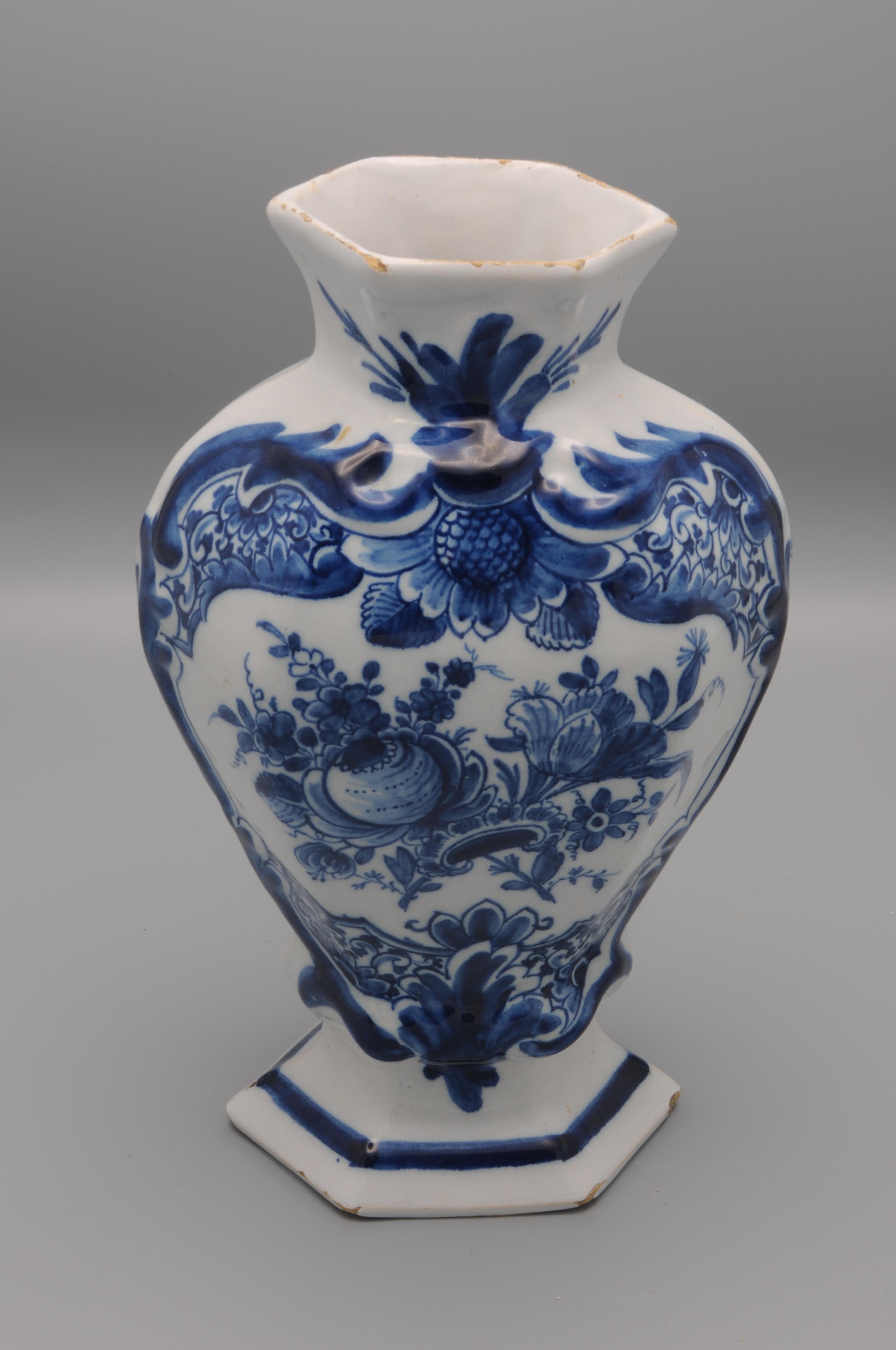 Dutch Delft vase by 