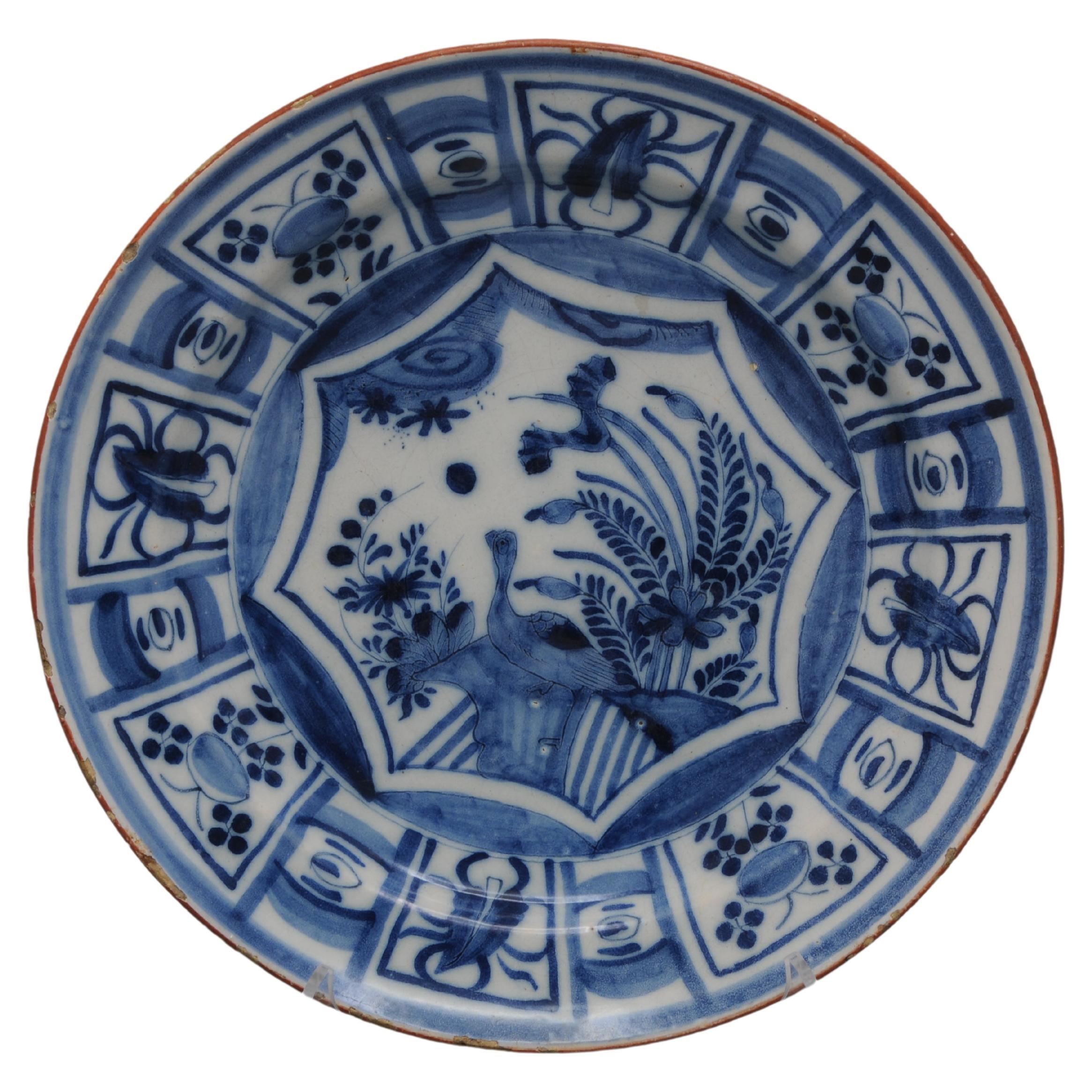 Delft - Wanli style dish, first half 18th century For Sale