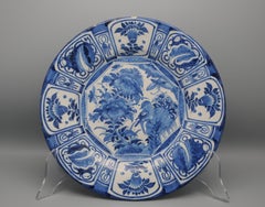 Delft - Wanli style 'Kraak' Charger - 17th century