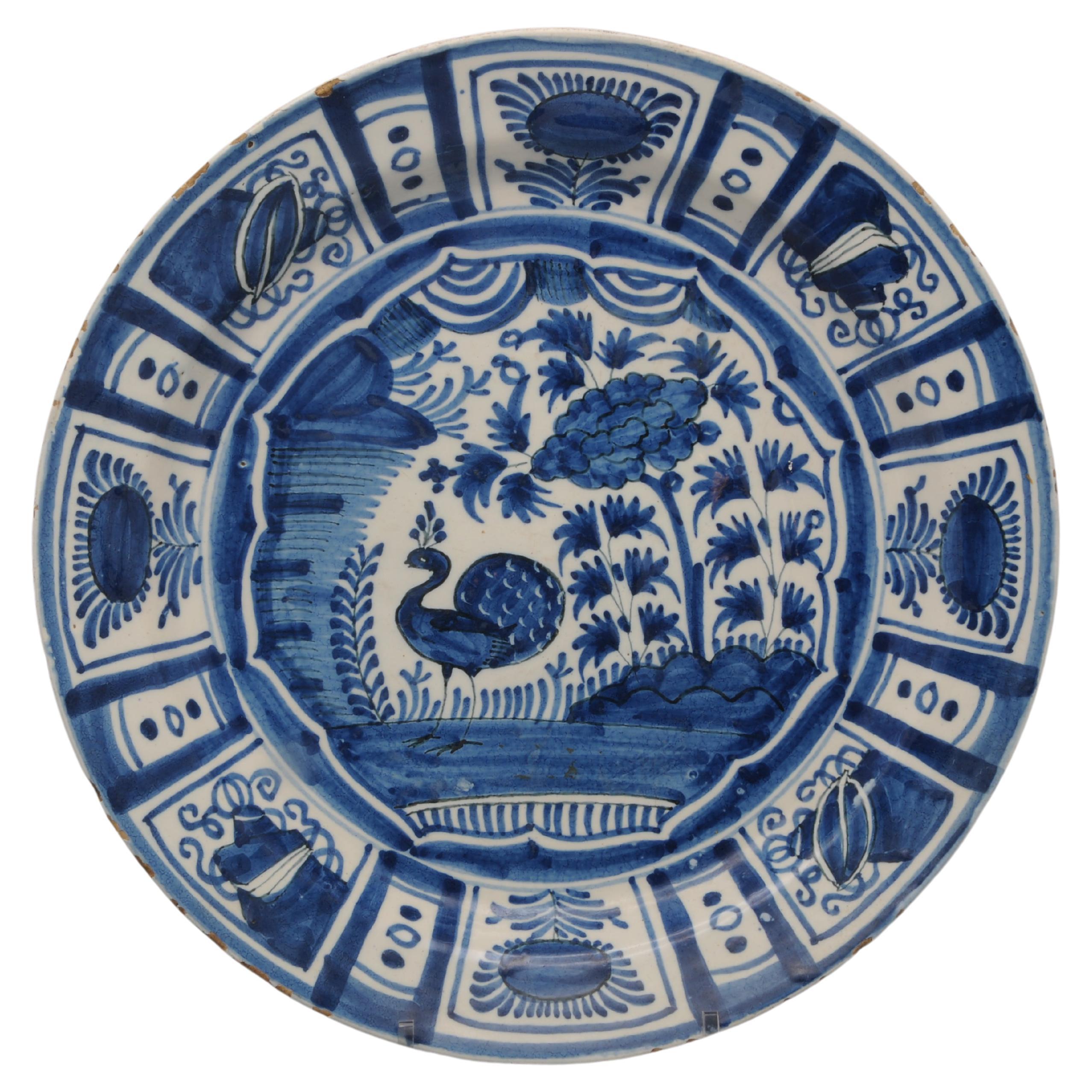 Delft - Wanli style 'Kraak' Charger For Sale