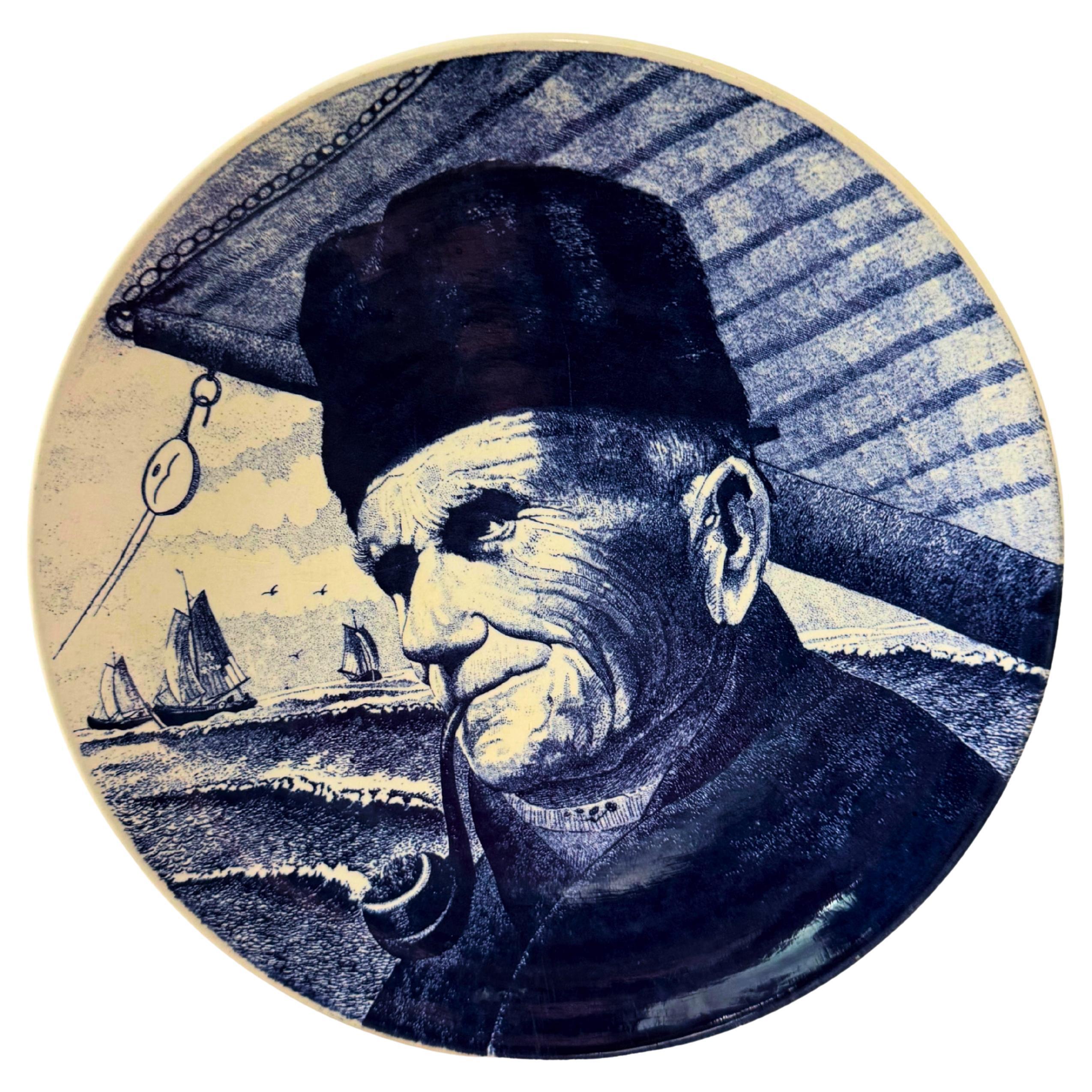 Delfts Blauw Chemkefa Holland Porcelain Charger Wall Hanging Plate