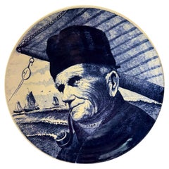 Delfts Blauw Chemkefa Holland Porcelain Charger Wall Hanging Plate
