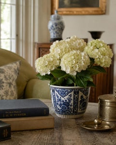 Delfts Royal Boch Blue and White Chinoiserie Porcelain Cachepot