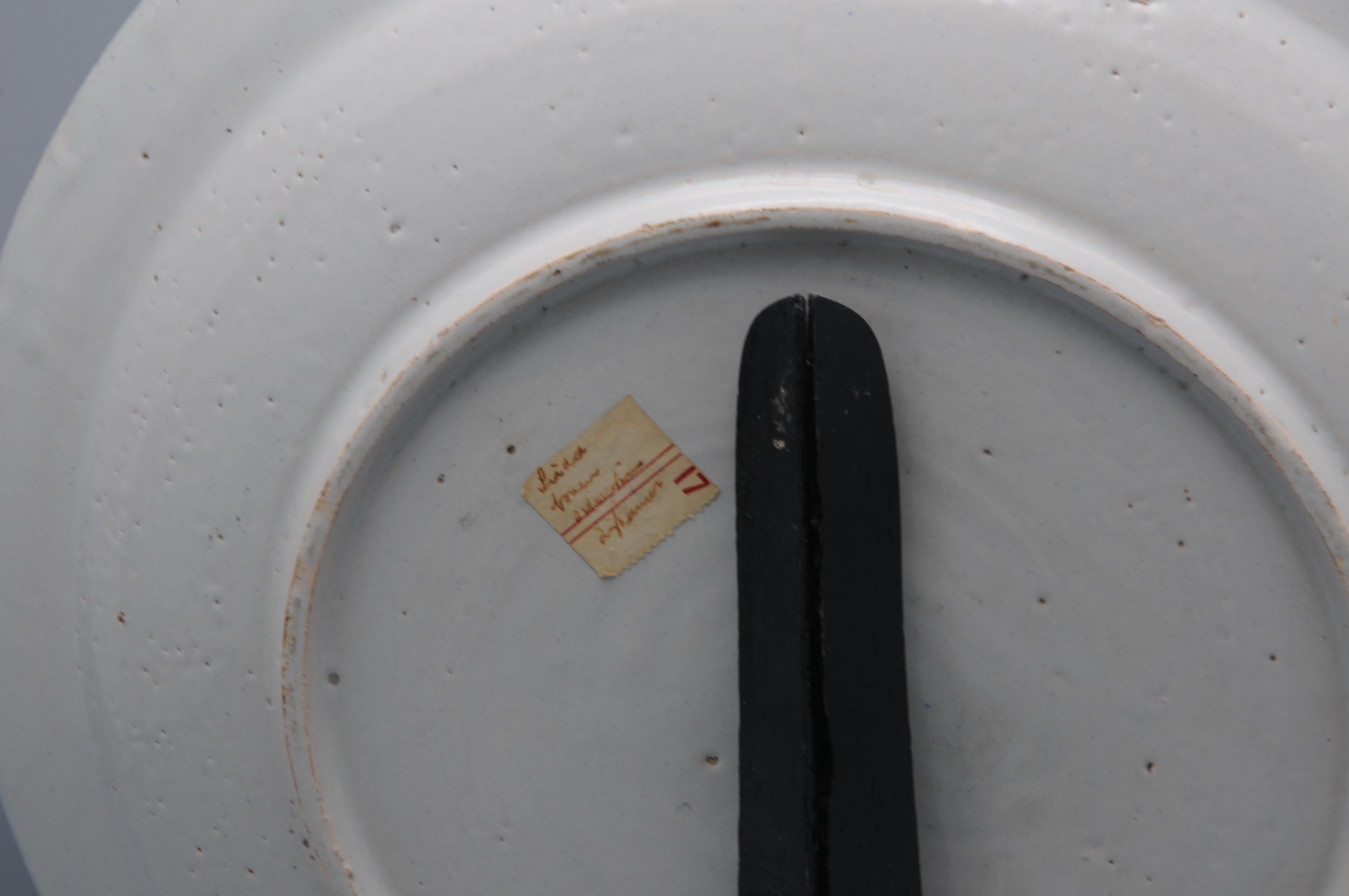 Delfter Charger mit Papagei, Mitte 18. Jahrhundert im Angebot 6