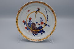 Delftware Plate with a Parrot, mid 18th century