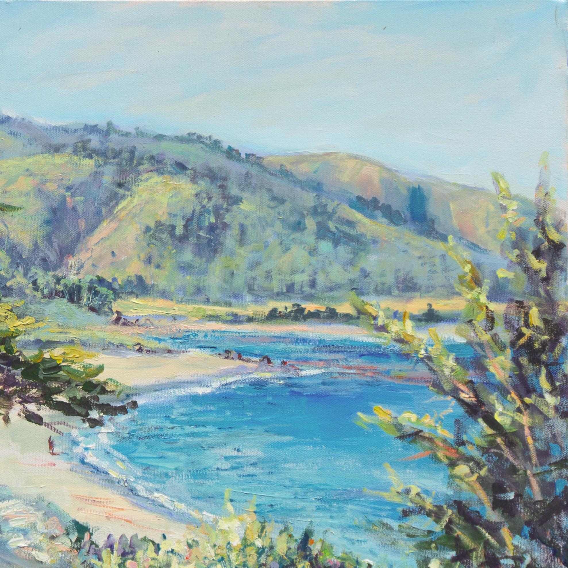 'Monterey Coastline', Carmel, Big Sur, Pacific Ocean, California Impressionist For Sale 1