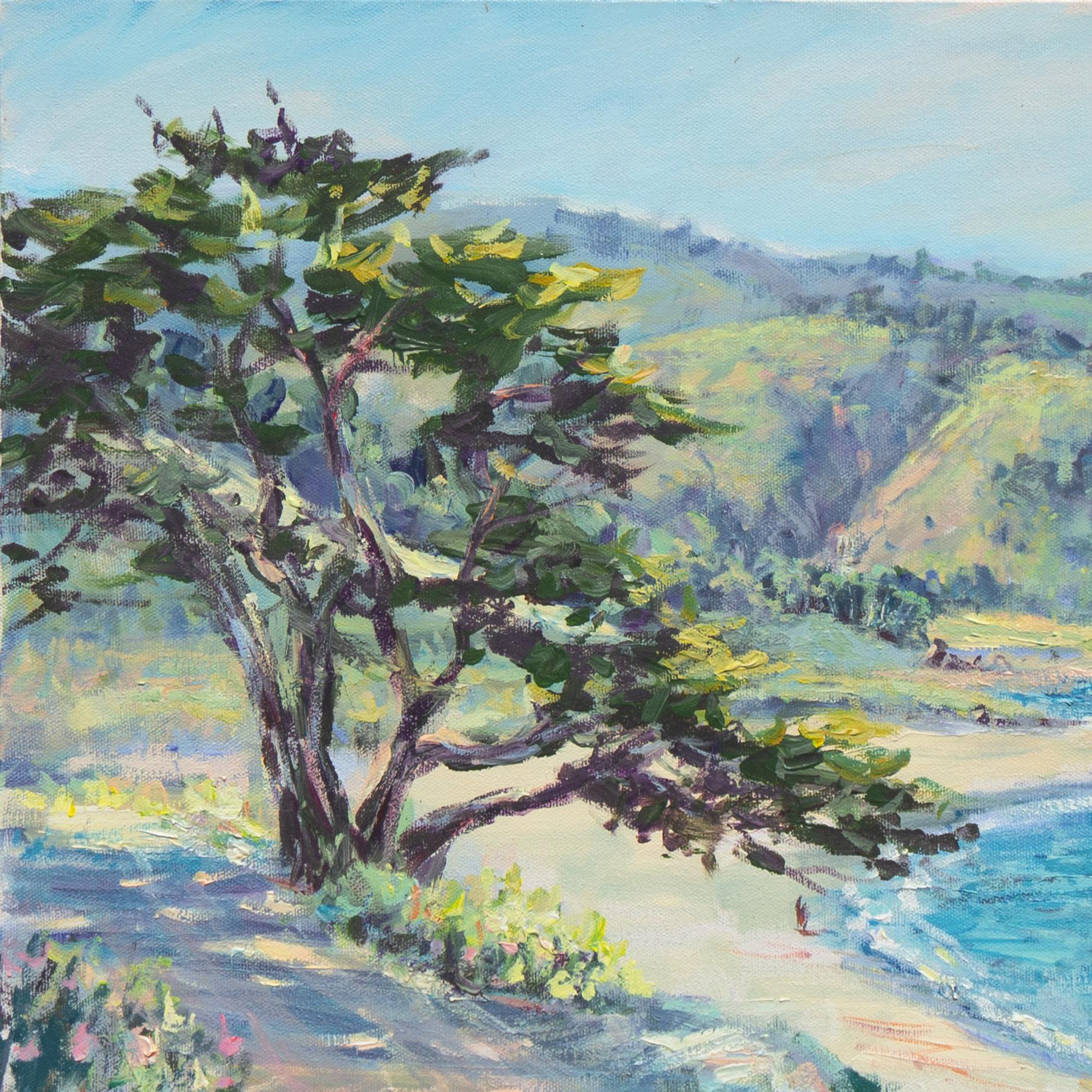 « Monterey Coastline », Carmel, Big Sur, océan Pacifique, Californie impressionniste en vente 2