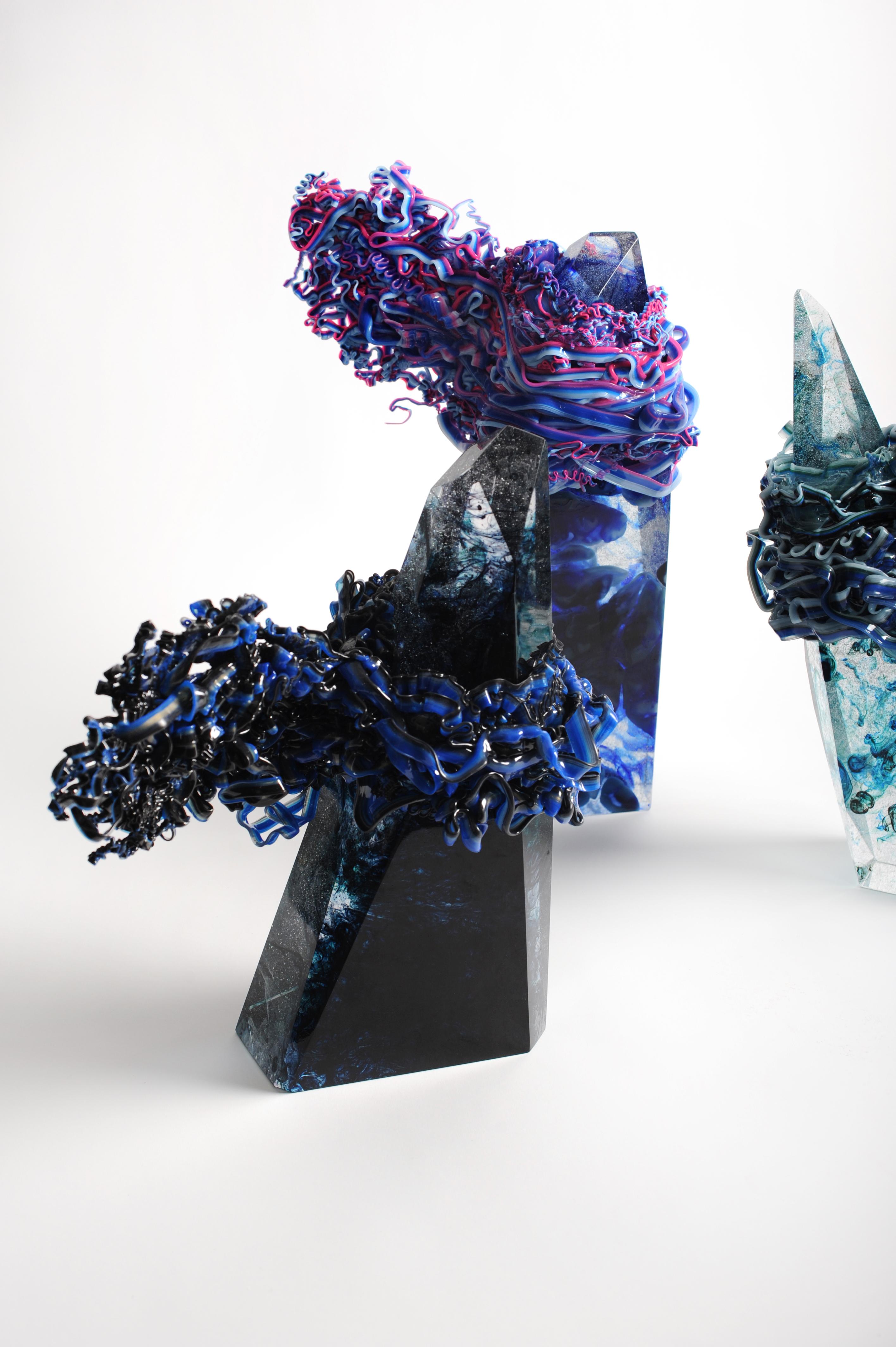 Contemporary Delibertad Sculpture Glass vs. Plastic Collection For Sale