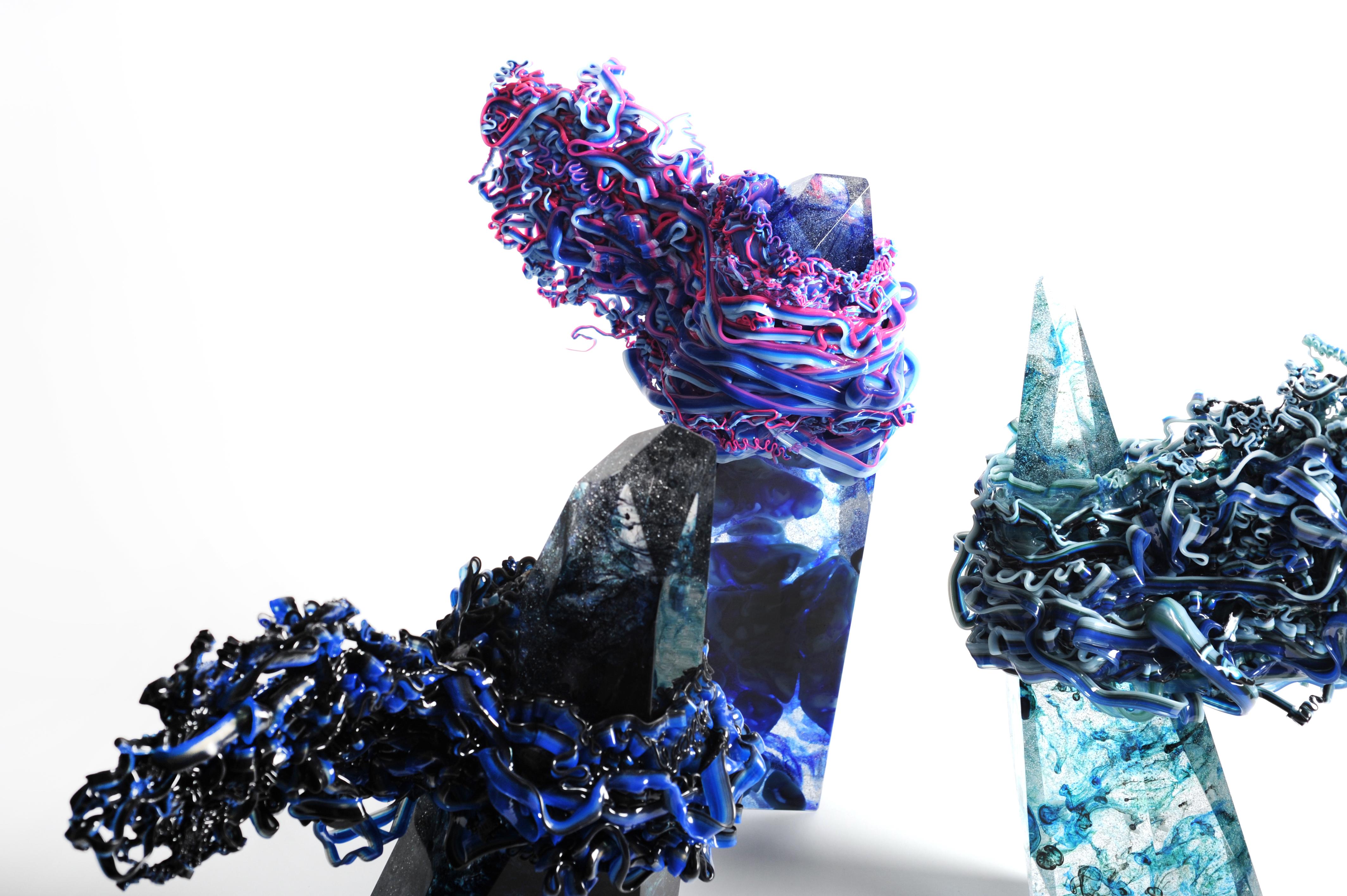 Delibertad Sculpture Glass vs. Plastic Collection For Sale 2