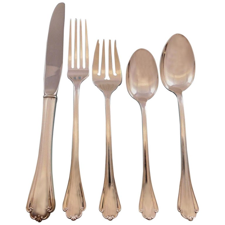 Delicacy by Lunt Sterling Silver Flatware Set for 6 Service 30 Pieces For  Sale at 1stDibs
