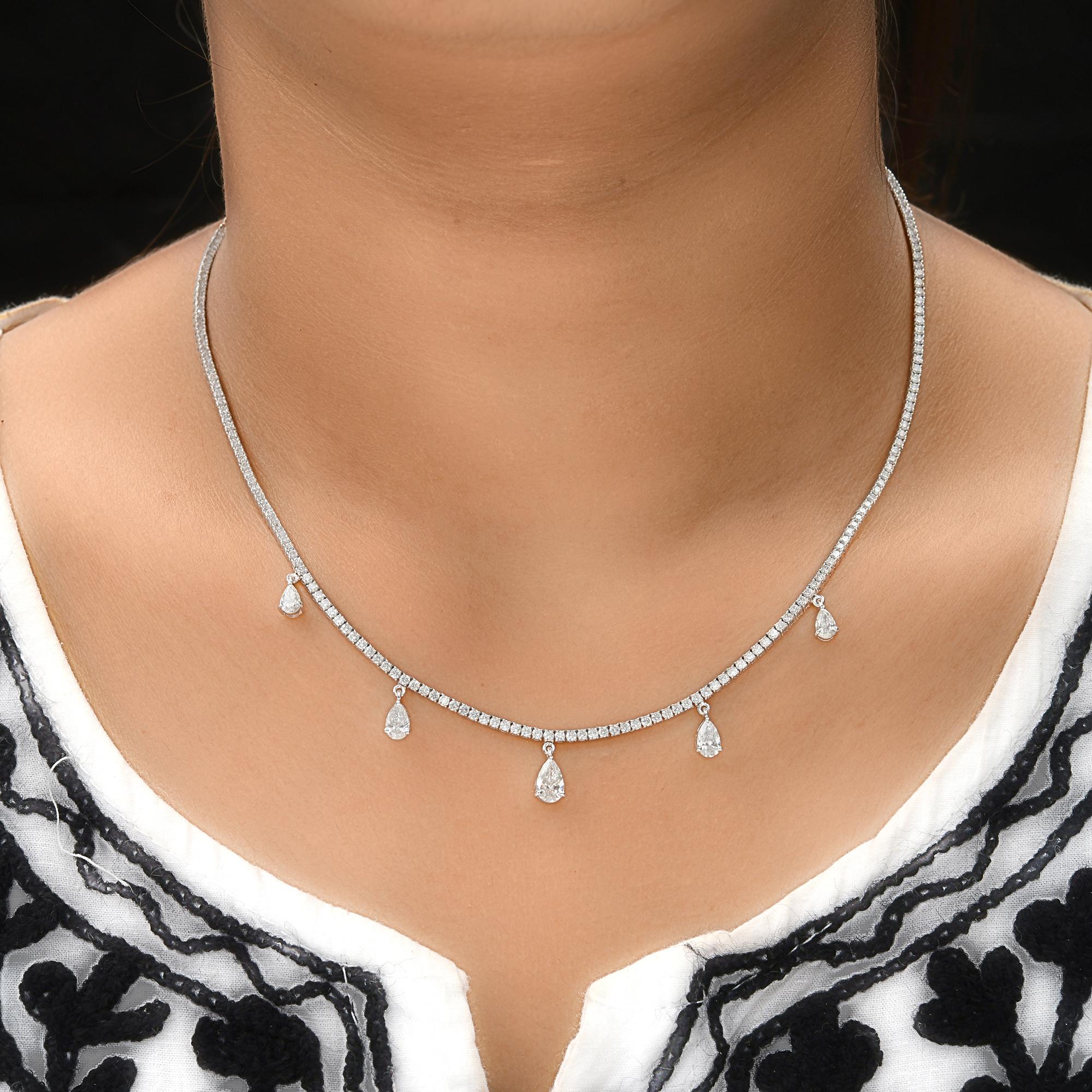 Introducing the extraordinary Certified 5.25 Carat Diamond Necklace, a true masterpiece of fine jewelry that embodies luxury and brilliance. Meticulously crafted with exceptional artistry and attention to detail, this necklace features a