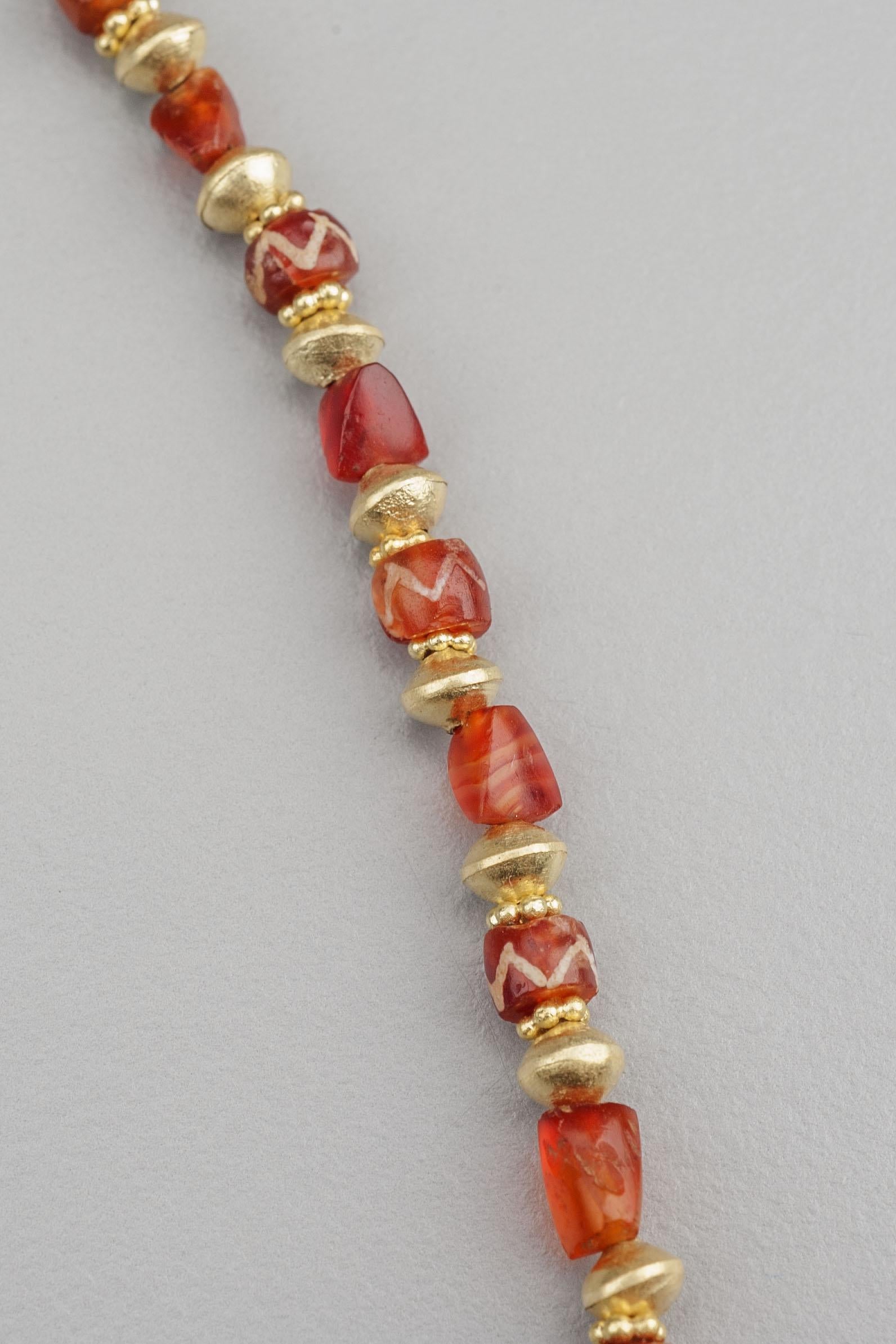 etched carnelian beads