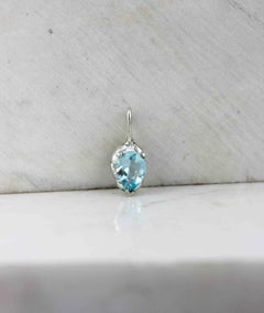 Delicate Blue Topaz Necklace