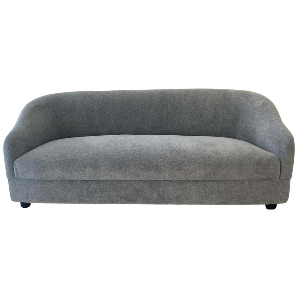 Art Deco Shell Back Sofa, Newly Upholstered at 1stDibs | art deco shell ...