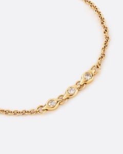 Delicate Diamond and Gold Bracelet