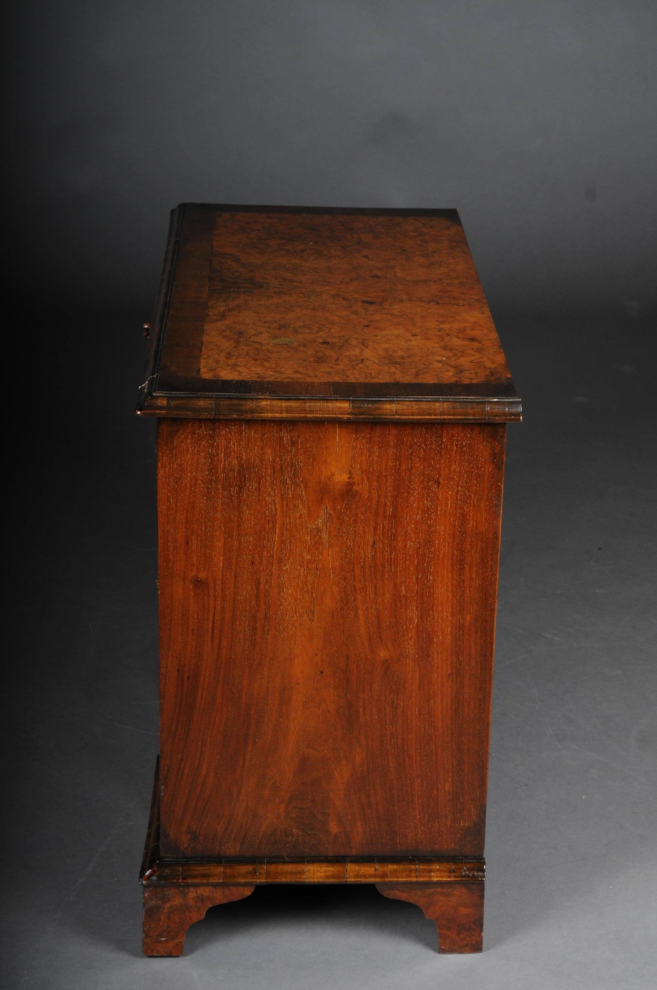 Delicate English Chest of Drawers / Desk, Mahogany, circa 1840 For Sale 6