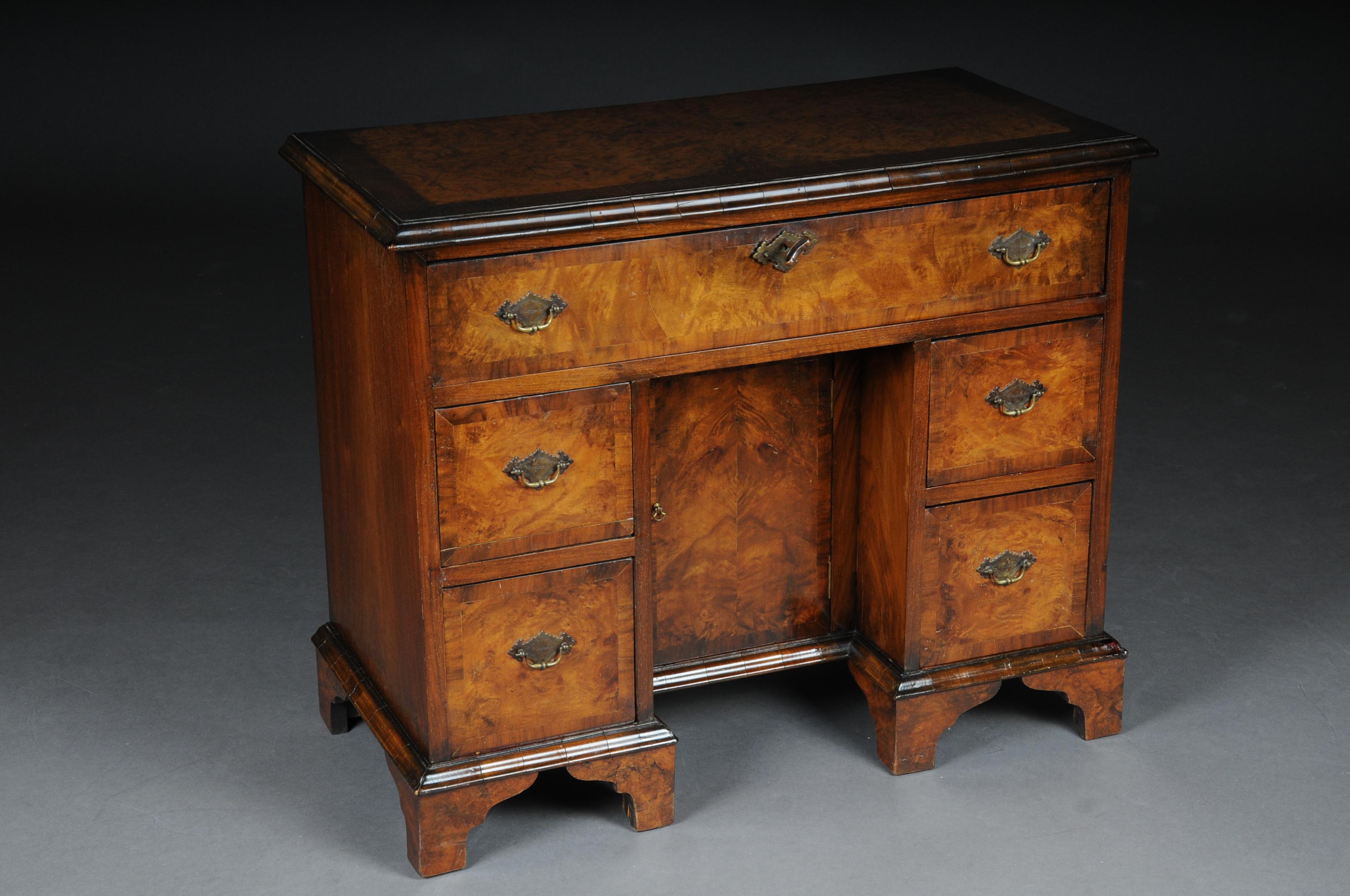Delicate English Chest of Drawers / Desk, Mahogany, circa 1840 For Sale 3