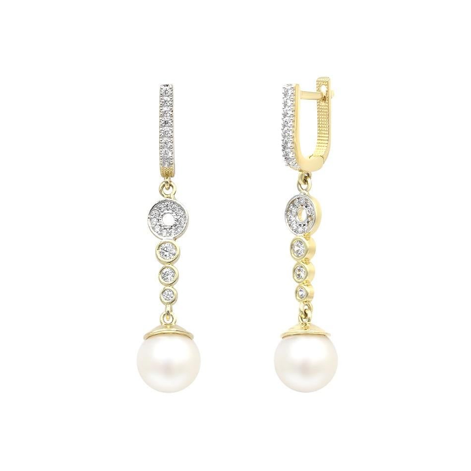 delicate gold dangle earrings