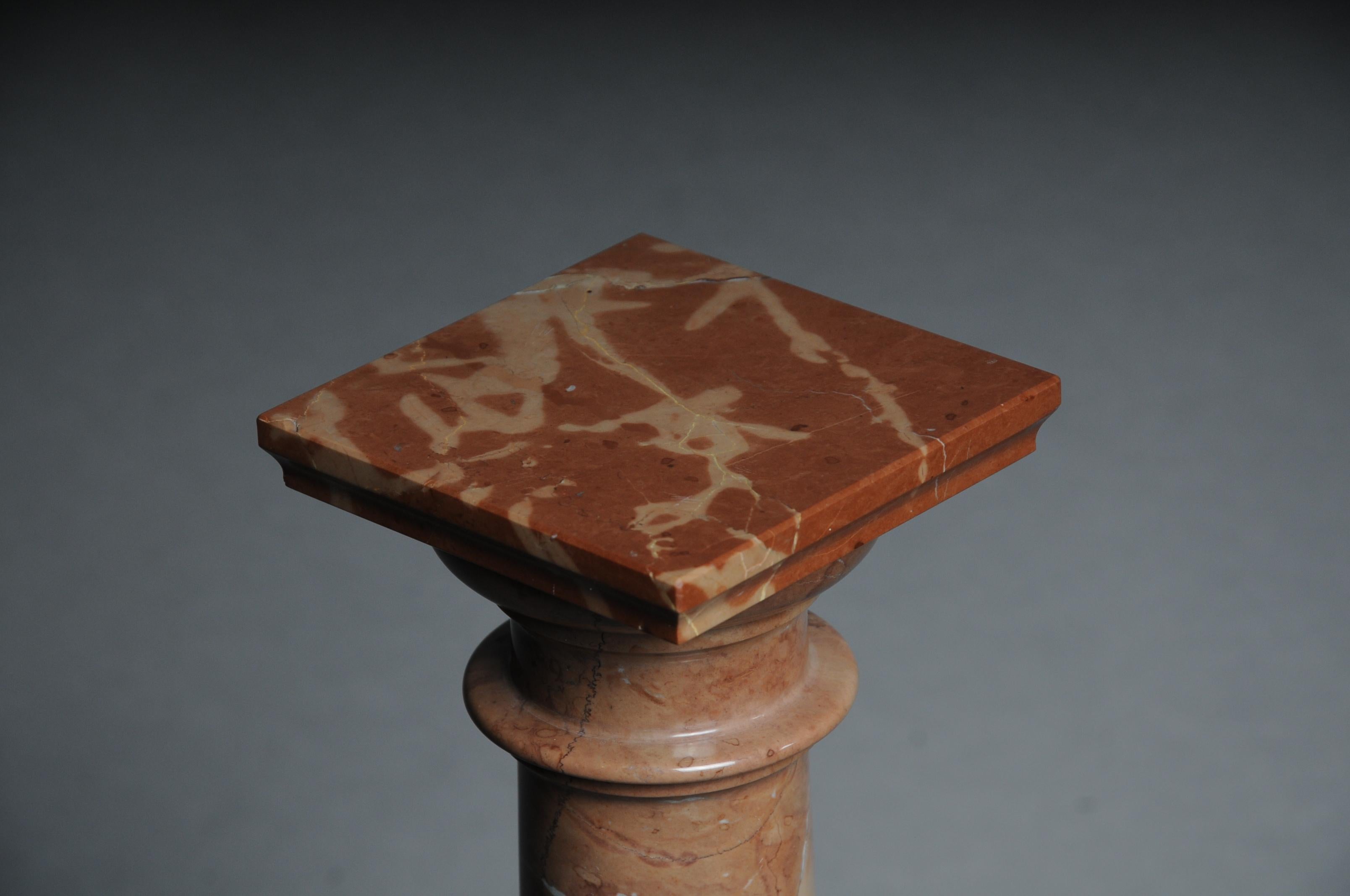 Delicate Marble Column Red Onyx, 20th Century For Sale 6