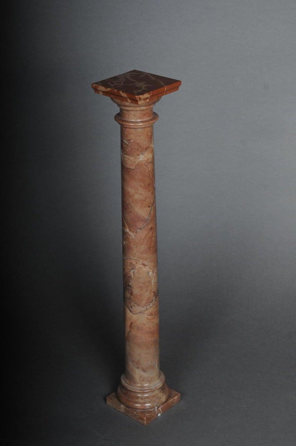Delicate Marble Column Red Onyx, 20th Century In Good Condition For Sale In Berlin, DE