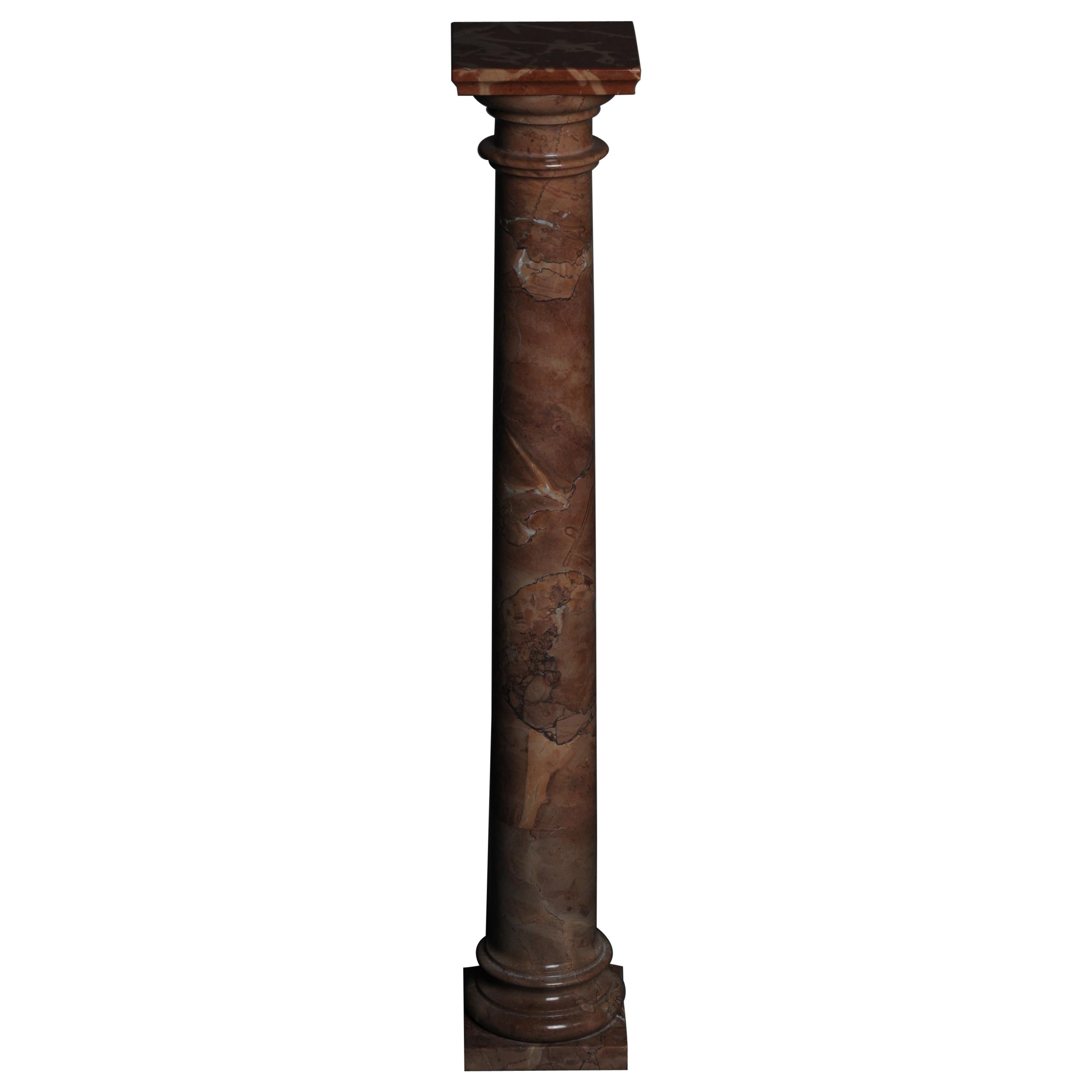 Delicate Marble Column Red Onyx, 20th Century For Sale